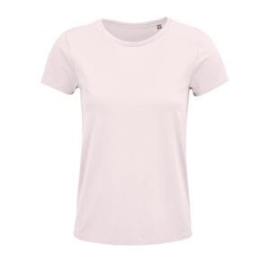 SOL'S 03581 - Crusader Women T Shirt Cintada Para Senhora Em Jersey De Gola Redonda Cor-de-rosa pálida