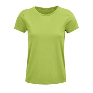 SOL'S 03581 - Crusader Women T Shirt Cintada Para Senhora Em Jersey De Gola Redonda Verde maçã