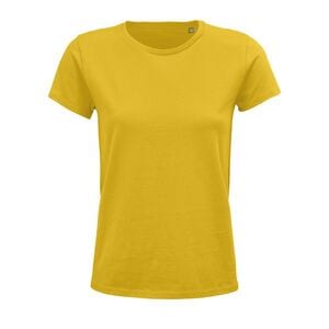 SOL'S 03581 - Crusader Women T Shirt Cintada Para Senhora Em Jersey De Gola Redonda Amarelo