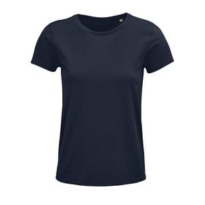 SOL'S 03581 - Crusader Women T Shirt Cintada Para Senhora Em Jersey De Gola Redonda Azul profundo