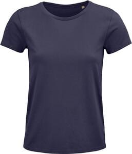 SOL'S 03581 - Crusader Women T Shirt Cintada Para Senhora Em Jersey De Gola Redonda Cinzento ratinho