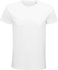 SOL'S 03565 - Pioneer Men T Shirt Cintada Para Homem Em Jersey De Gola Redonda White