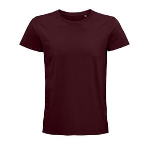 SOL'S 03565 - Pioneer Men T Shirt Cintada Para Homem Em Jersey De Gola Redonda Burgundy