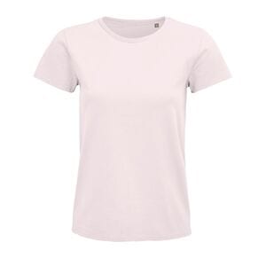 SOL'S 03579 - Pioneer Women T Shirt Cintada Para Senhora Em Jersey De Gola Redonda Cor-de-rosa pálida