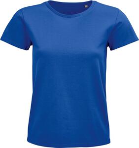 SOL'S 03579 - Pioneer Women T Shirt Cintada Para Senhora Em Jersey De Gola Redonda Real