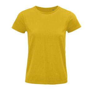 SOLS 03579 - Pioneer Women T Shirt Cintada Para Senhora Em Jersey De Gola Redonda