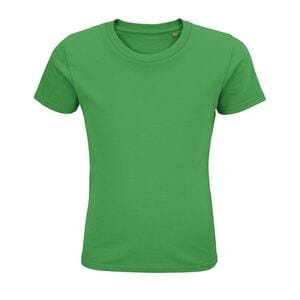 SOL'S 03578 - Pioneer Kids T Shirt Para Criança Jersey Gola Redonda Cintada Verde dos prados