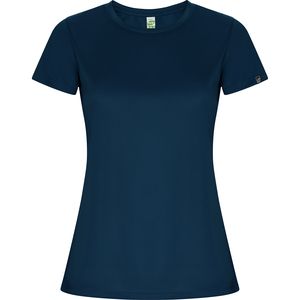 Roly CA0428 - IMOLA WOMAN T-shirt técnica cintada de manga reglan em poliéster reciclado CONTROL DRY Navy Blue