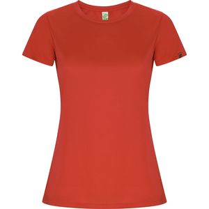 Roly CA0428 - IMOLA WOMAN T-shirt técnica cintada de manga reglan em poliéster reciclado CONTROL DRY Red