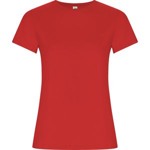 Roly CA6696 - GOLDEN WOMAN T-shirt cintada tubular em algodão orgânico Red