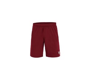 MACRON MA5223J - Shorts esportivos infantis em tecido Evertex Burgundy