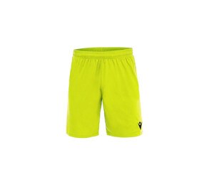 MACRON MA5223J - Shorts esportivos infantis em tecido Evertex Fluo Yellow