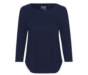 Neutral O81006 - Camiseta feminina de manga 3/4 Azul marinho