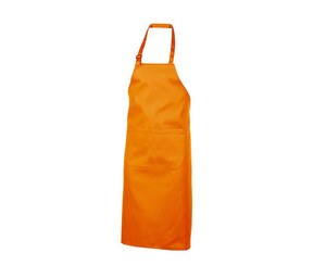 NEWGEN TB101 - Polycotton Bib Apron com bolso Laranja