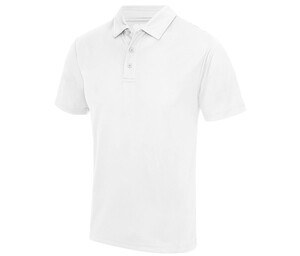 Just Cool JC040 - Camisa polo masculina respirável Arctic White