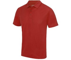 Just Cool JC040 - Camisa polo masculina respirável Fire Red