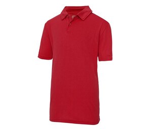 Just Cool JC040J - Camisa polo infantil respirável Fire Red