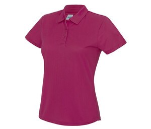 Just Cool JC045 - Camisa polo feminina respirável Hot Pink