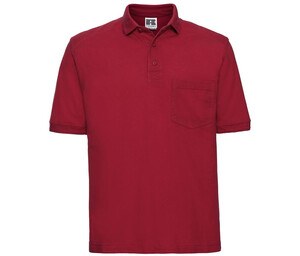 Russell JZ011 - Trabalhar camisa polo com bolso