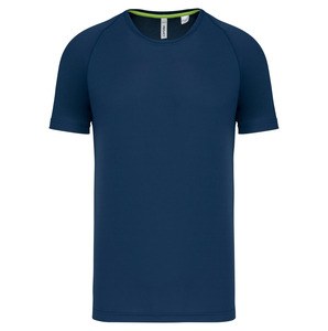 PROACT PA4012 - T-shirt de desporto de homem de material reciclado com decote redondo Sporty Navy
