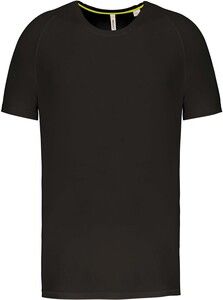 PROACT PA4012 - T-shirt de desporto de homem de material reciclado com decote redondo Black