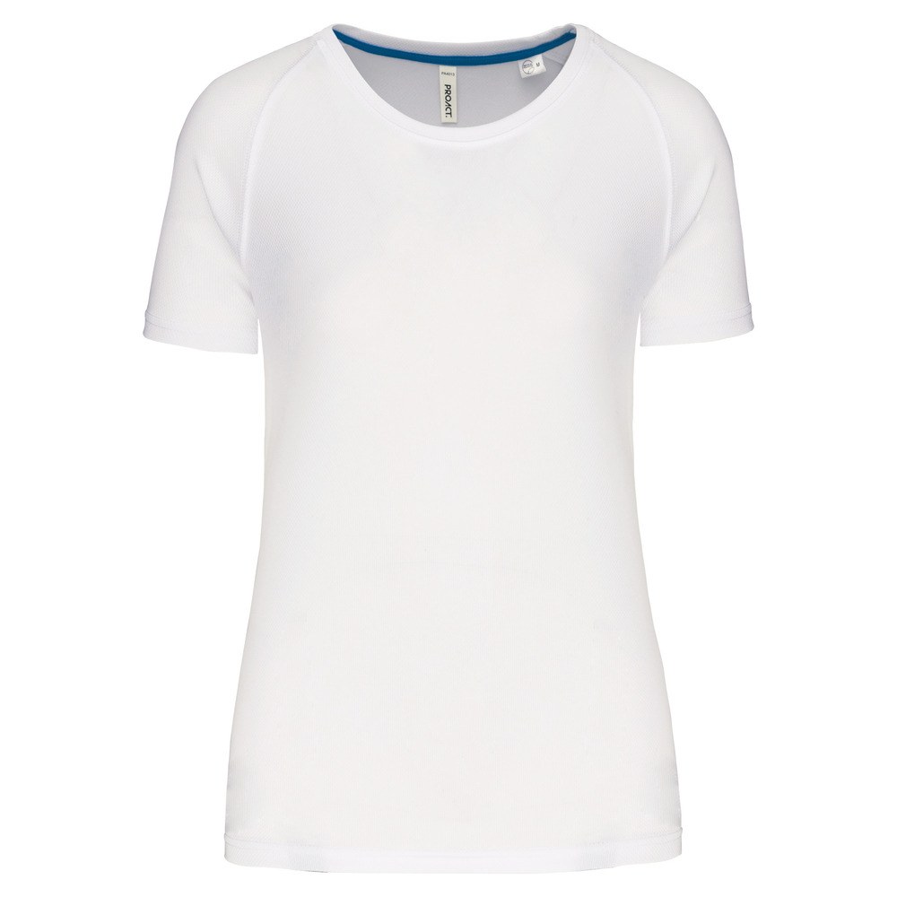 PROACT PA4013 - T-shirt de desporto de senhora de material reciclado com decote redondo