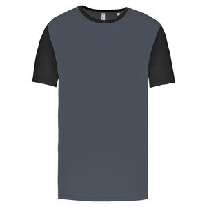 PROACT PA4023 - T-shirt bicolor de manga curta para adulto Sporty Grey / Black
