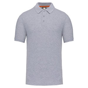 WK. Designed To Work WK207 - Polo eco-responsável de homem Oxford Grey