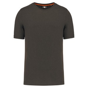 WK. Designed To Work WK302 - T-shirt decote redondo eco-responsável de homem Cinzento escuro