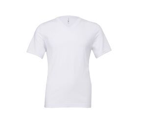 Bella+Canvas BE3005 - T-shirt unissex com decote em V White