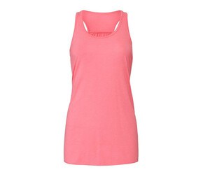 Bella+Canvas BE8800 - Camiseta feminina de alças racerback folgada Rosa fluorescente