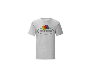 FRUIT OF THE LOOM VINTAGE SCV150 - Camiseta masculina com logotipo da Fruit of the Loom Cinzento matizado