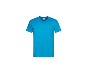 Stedman ST2300 - Camiseta de decote em V masculina Ocean Blue