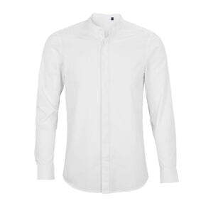 NEOBLU 03792 - Bart Men Camisa Masculina Com Colarinho Mandarim Optic White