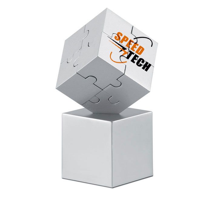 GiftRetail AR1810 - KUBZLE Puzzle 3D metálico e magnético