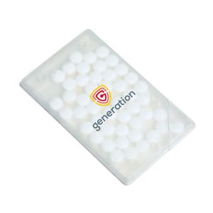 GiftRetail KC6637 - MINTCARD Caixa de caramelos de menta Transparent