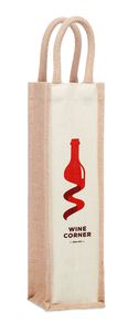 GiftRetail MO6258 - CAMPO DI VINO Saco oferta para vinho Bege