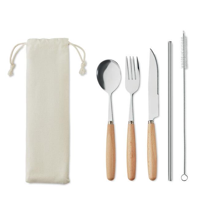 GiftRetail MO6336 - CUSTA SET Set de cutelaria em aço