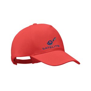 GiftRetail MO6432 - BICCA CAP Boné baisebol algodão orgânico Vermelho