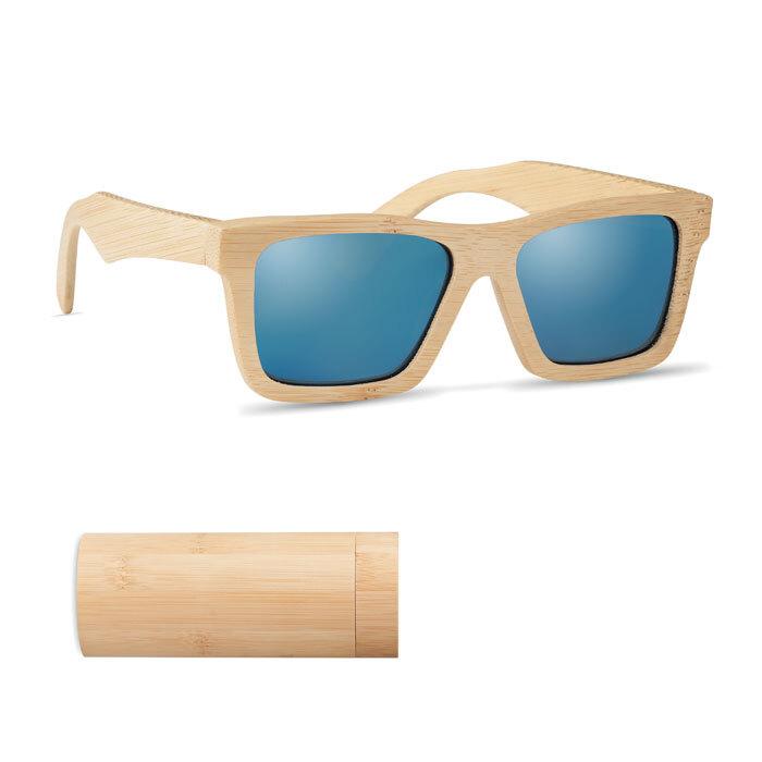 GiftRetail MO6454 - WANAKA Óculos sol e estojo em bambu