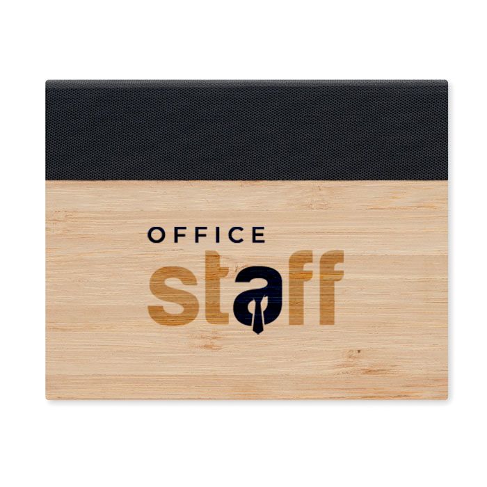 GiftRetail MO6529 - VISIONBAM Set sticky notes capa de bambu