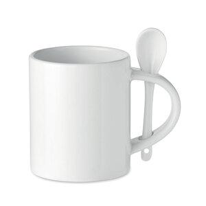 GiftRetail MO6581 - SUBLIM SPOON Caneca de cerâmica 300 ml