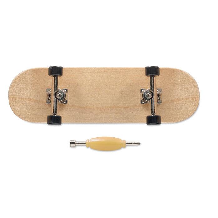 GiftRetail MO6594 - PIRUETTE Mini skate de madeira