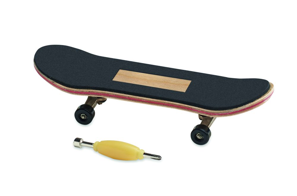 GiftRetail MO6594 - PIRUETTE Mini skate de madeira