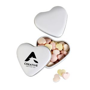 GiftRetail MO7234 - LOVEMINT Caixa coração rebuçados Branco