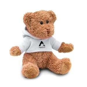 GiftRetail MO7375 - JOHNNY Urso de peluche com t-shirt Branco