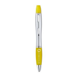 GiftRetail MO7440 - RIO DUO Caneta 2 em 1 Amarelo