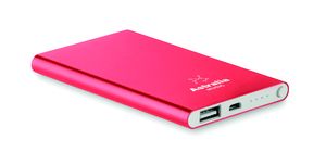 GiftRetail MO8735 - POWERFLAT Po erbank plano 4000mAh Vermelho