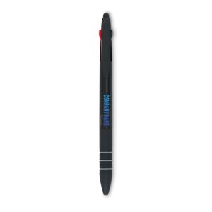 GiftRetail MO8812 - MULTIPEN Caneta stylus com 3 cores Preto