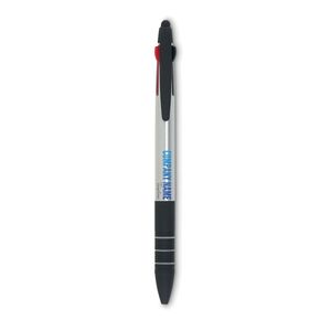 GiftRetail MO8812 - MULTIPEN Caneta stylus com 3 cores Prata